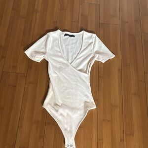 Abercrombie & Fitch Off-White Ribbed Tank